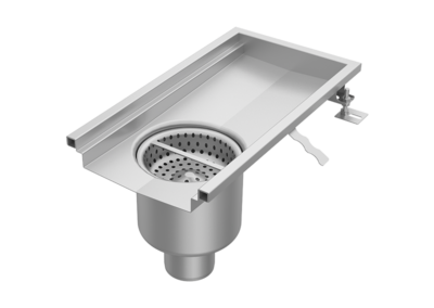 Gewerbe-Kastenrinne – GKR mit untergeschweißtem Rinneneinlauf